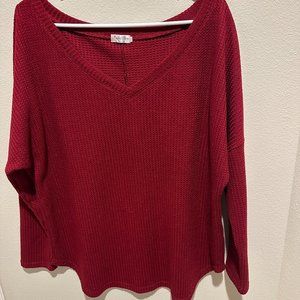 Comfy & Loose-Fitting Lucky More Waffle Weave Top